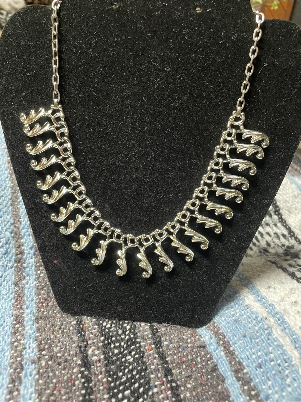 Sarah Coventry Silver-Tone Dangle Statement Necklace
